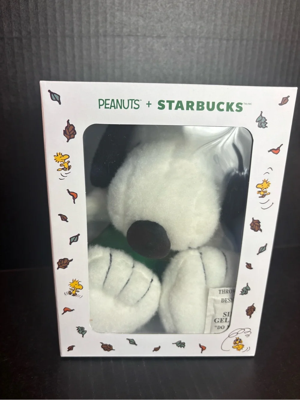 Starbucks White & Black Snoopy Plush - Peanuts Collaboration